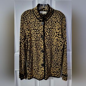 Jones New York Stretchy Leopard Blazer